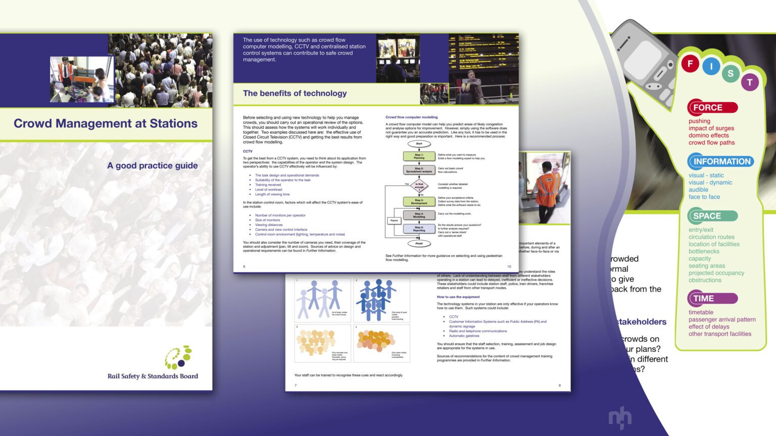 Davis Associates - Crowd Management at Stations - leaflet design and artwork