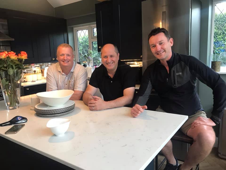 From left: Nick Hawkes and working partners, Stewart Perrett of Giraffe Design in Bournemouth and Neil Horne of Abbey DPM in Rickmansworth.