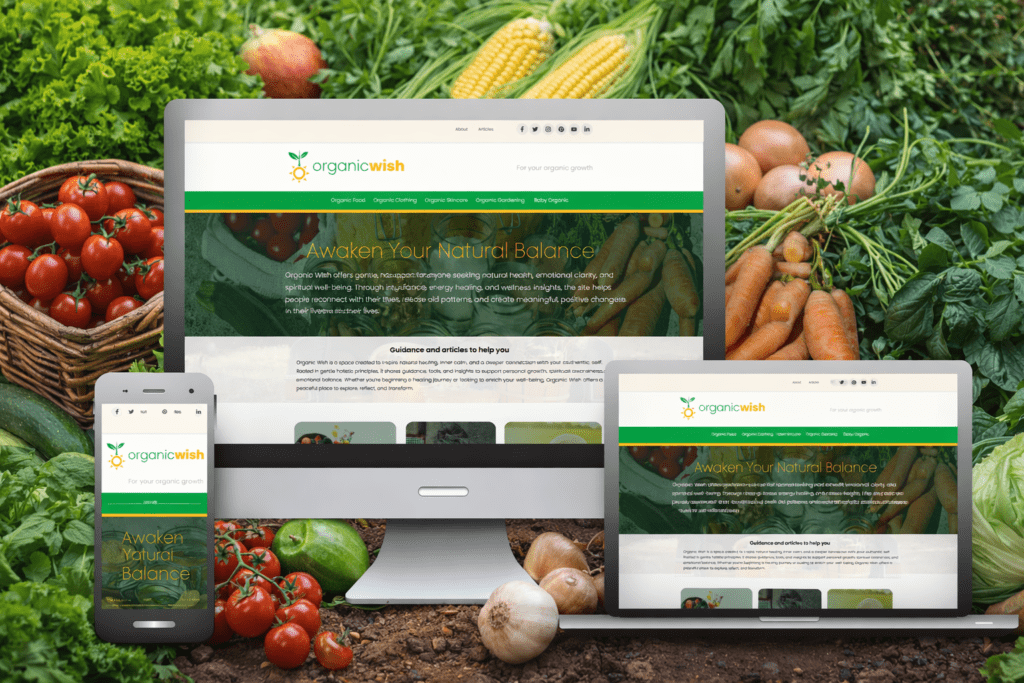 Organic Wish Website Design Case Study